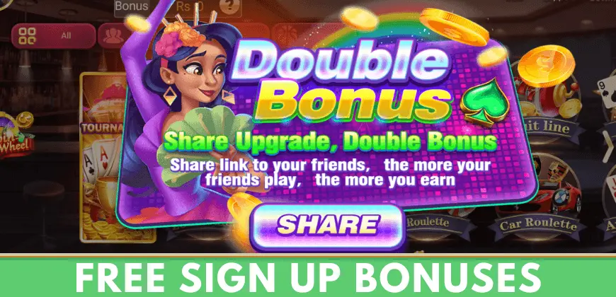 free sign up bonus