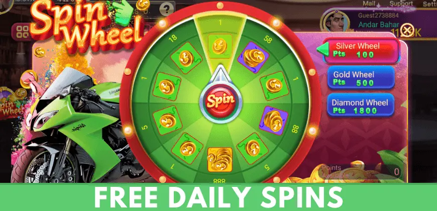 free daily spins