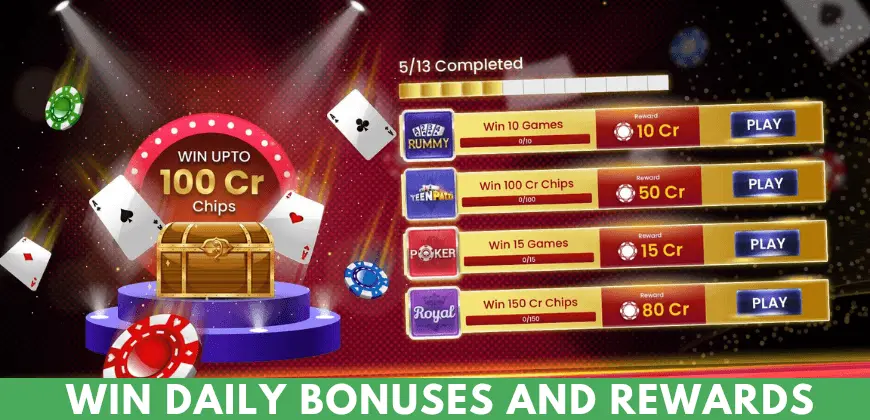 daily bonuses and rewards