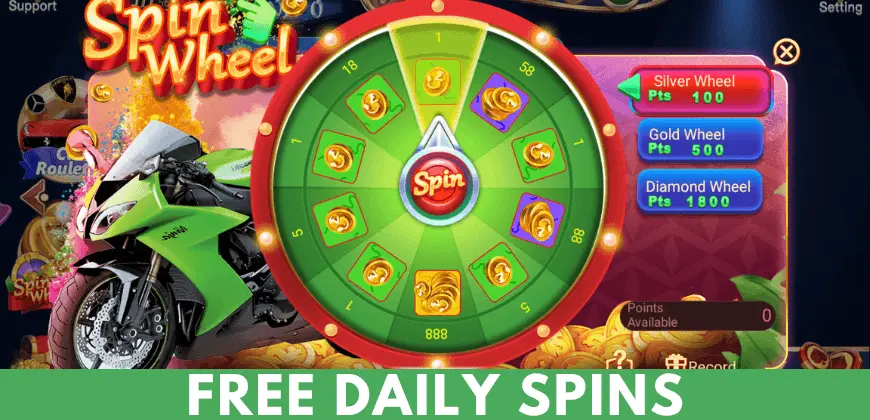 free daily spins